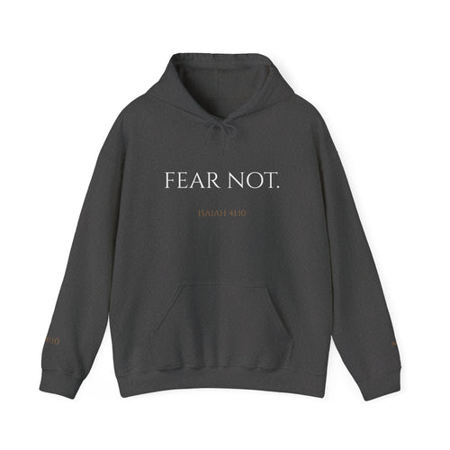 FEAR NOT. | Isaiah 41:10 Embroidered Christian Hoodie