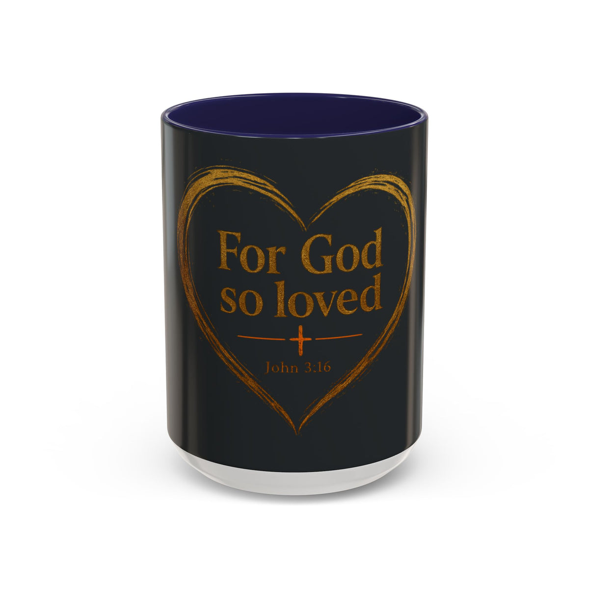 For God So Loved | Two-Tone Christian Coffee Mug
