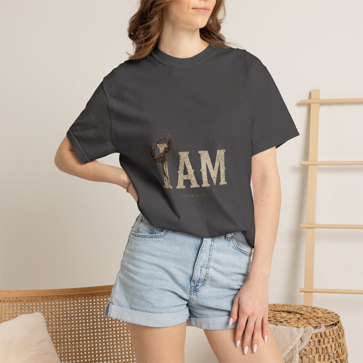 I AM | Garment-Dyed Christian T-Shirt