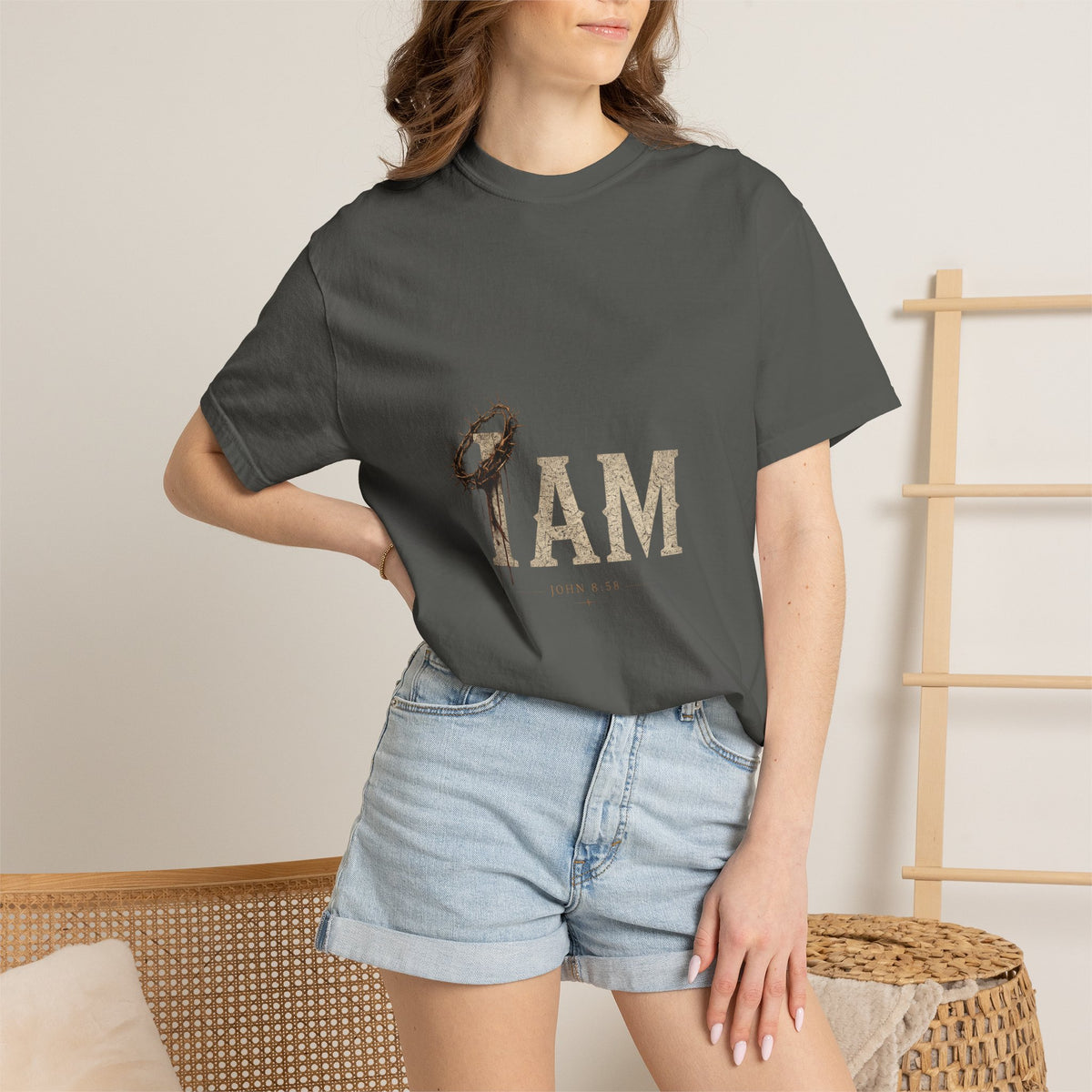 I AM | Garment-Dyed Christian T-Shirt
