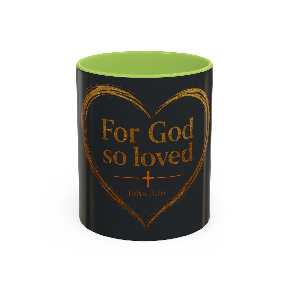 For God So Loved | Two-Tone Christian Coffee Mug