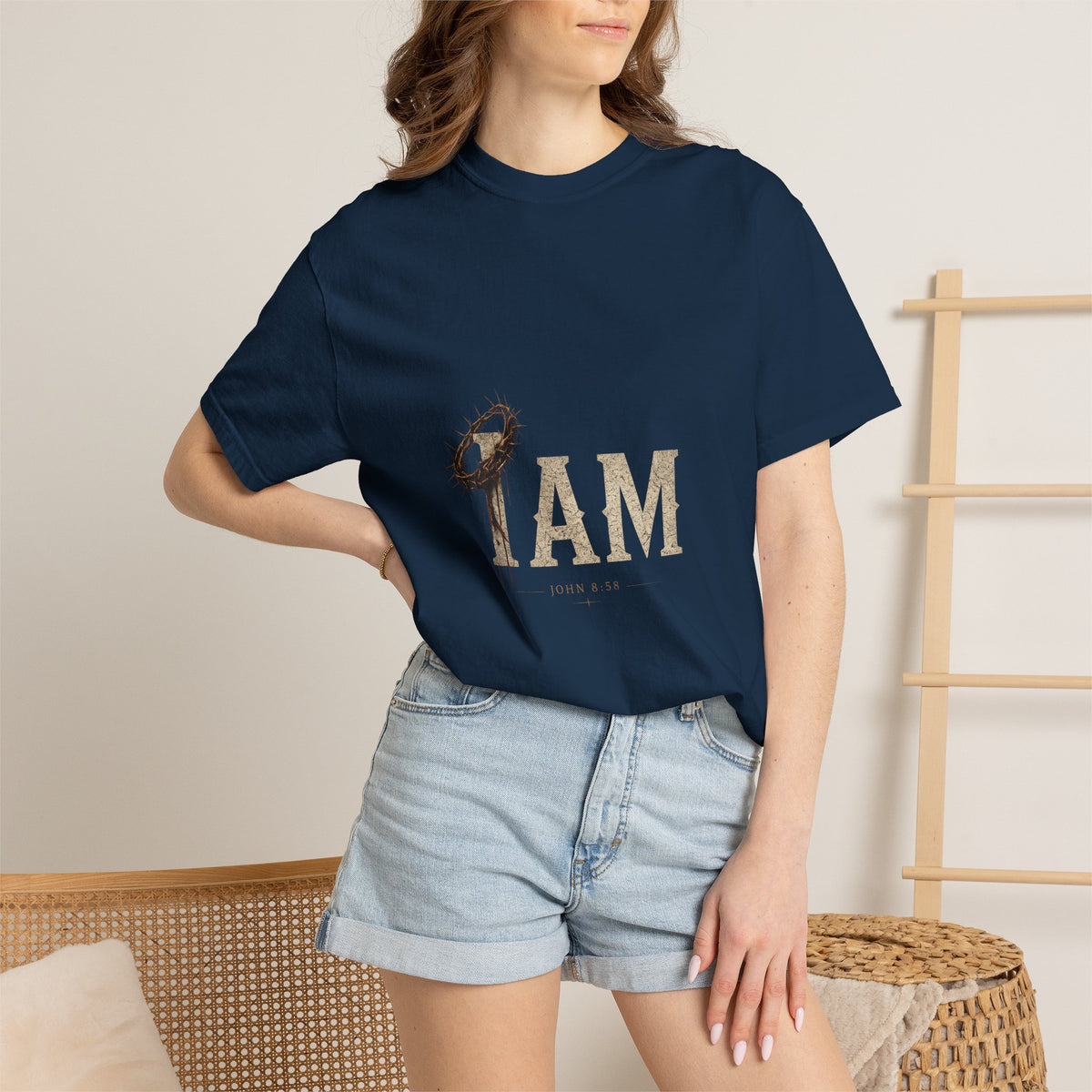 I AM | Garment-Dyed Christian T-Shirt