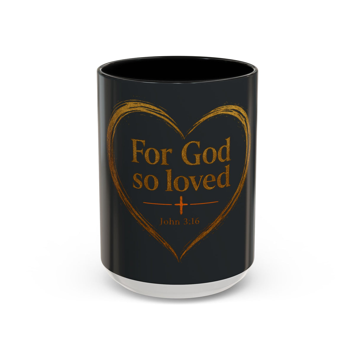 For God So Loved | Two-Tone Christian Coffee Mug