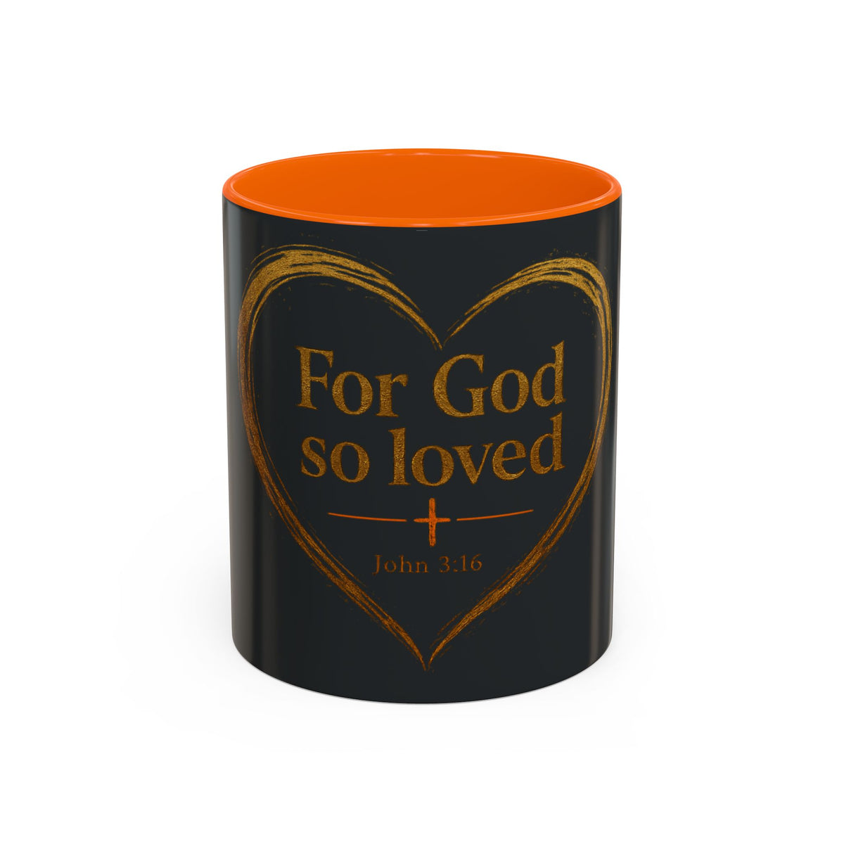 For God So Loved | Two-Tone Christian Coffee Mug