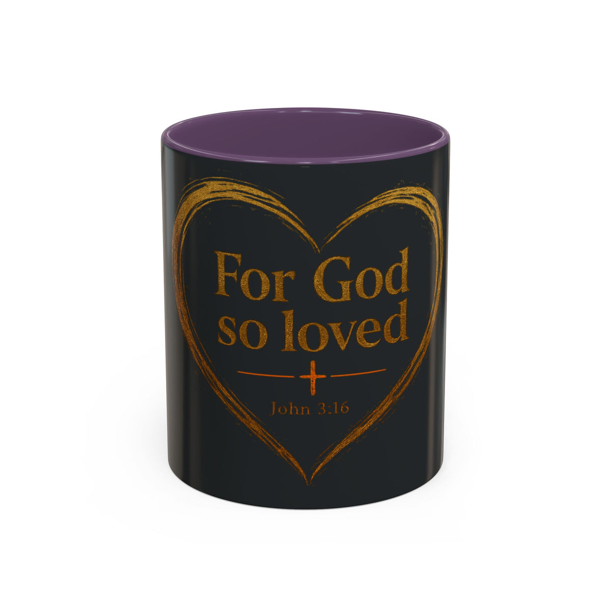 For God So Loved | Two-Tone Christian Coffee Mug