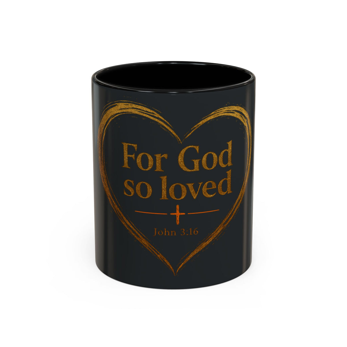 For God So Loved | Two-Tone Christian Coffee Mug