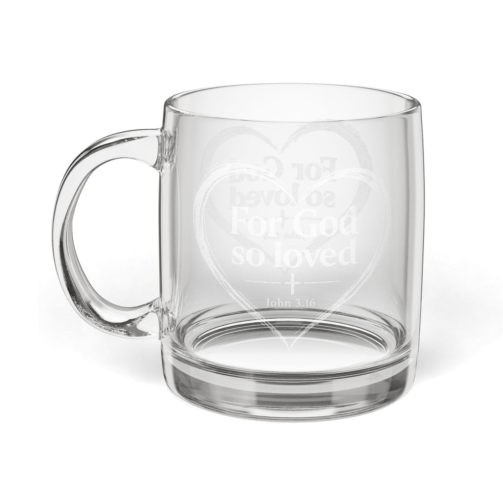 Glass Coffee Mug, 12.25oz (Engraving)
