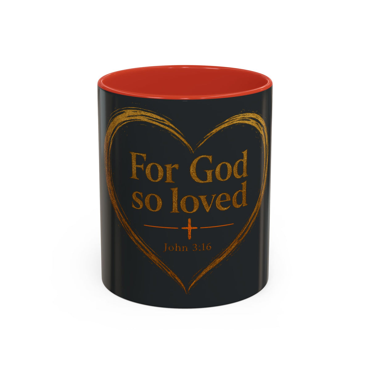 For God So Loved | Two-Tone Christian Coffee Mug