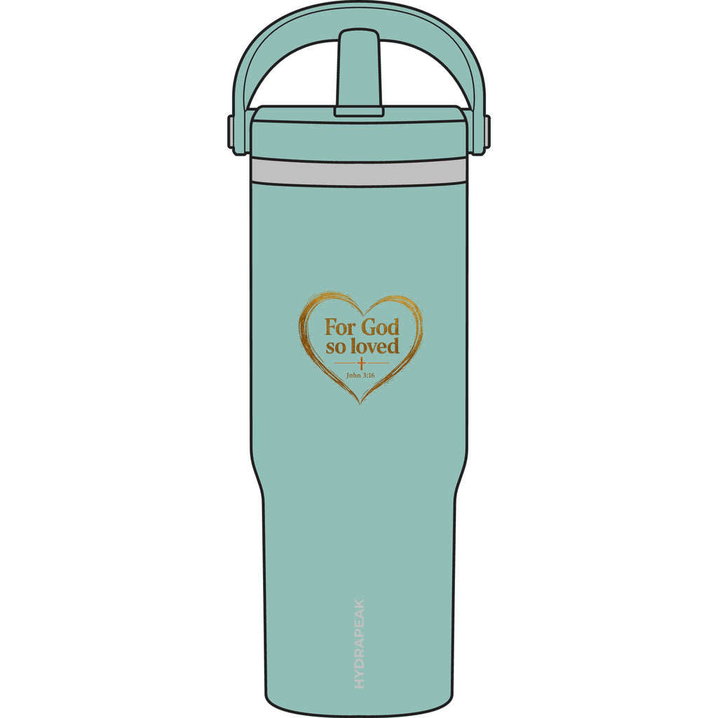 For God So Loved heart design Tumbler | 32oz Nomad Stainless Travel Mug