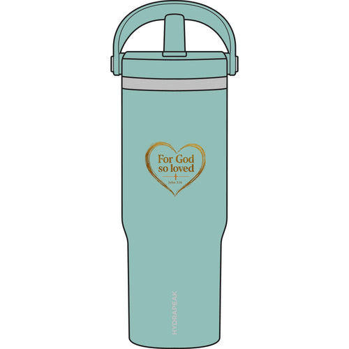 For God So Loved heart design Tumbler | 32oz Nomad Stainless Travel Mug