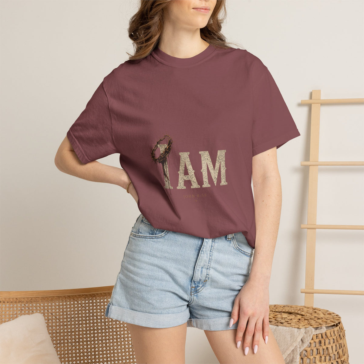 I AM | Garment-Dyed Christian T-Shirt