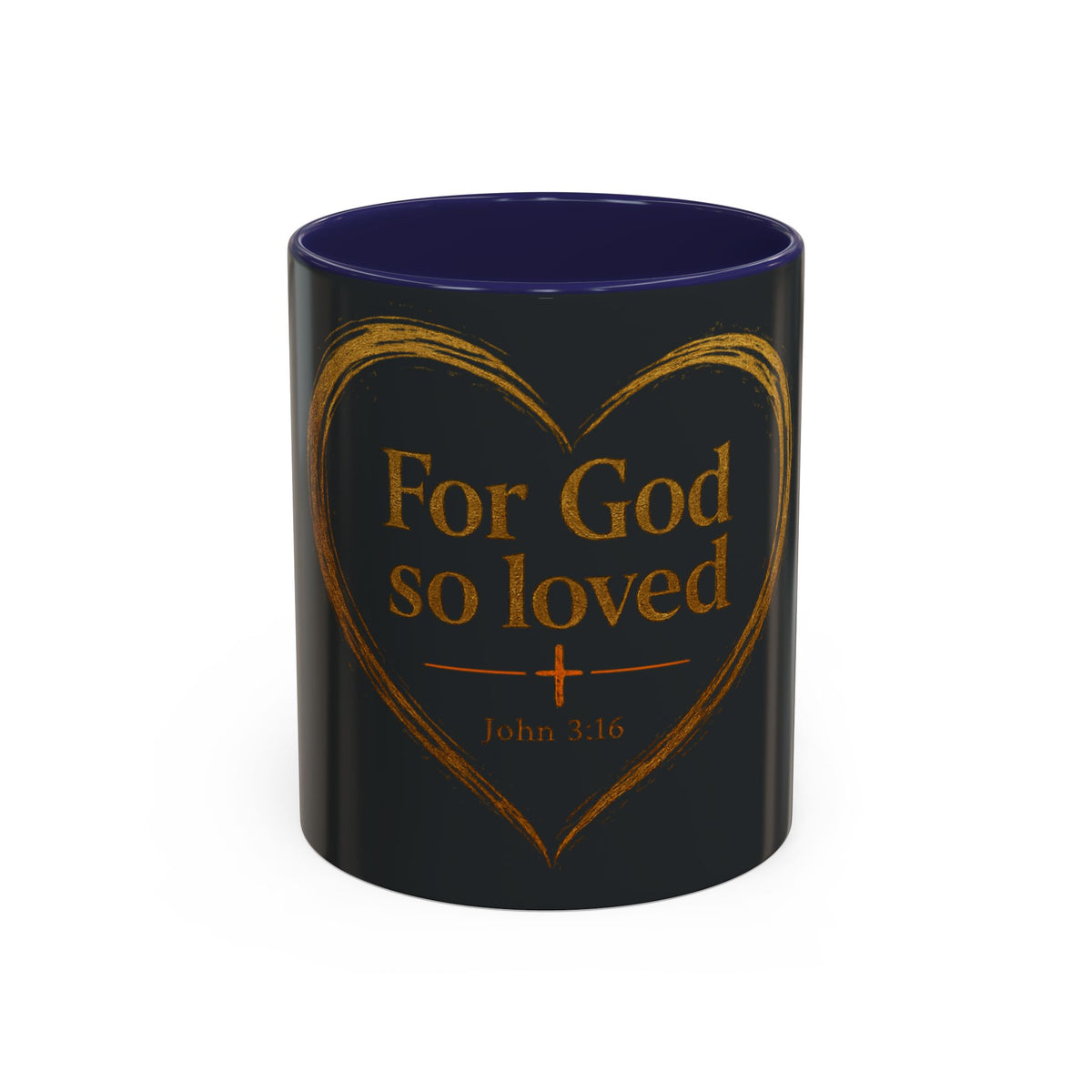 For God So Loved | Two-Tone Christian Coffee Mug