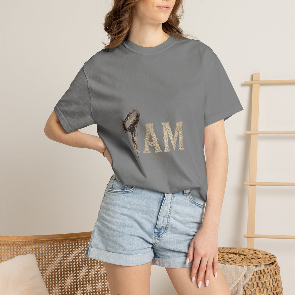 I AM | Garment-Dyed Christian T-Shirt
