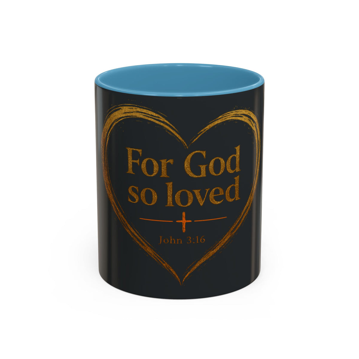 For God So Loved | Two-Tone Christian Coffee Mug
