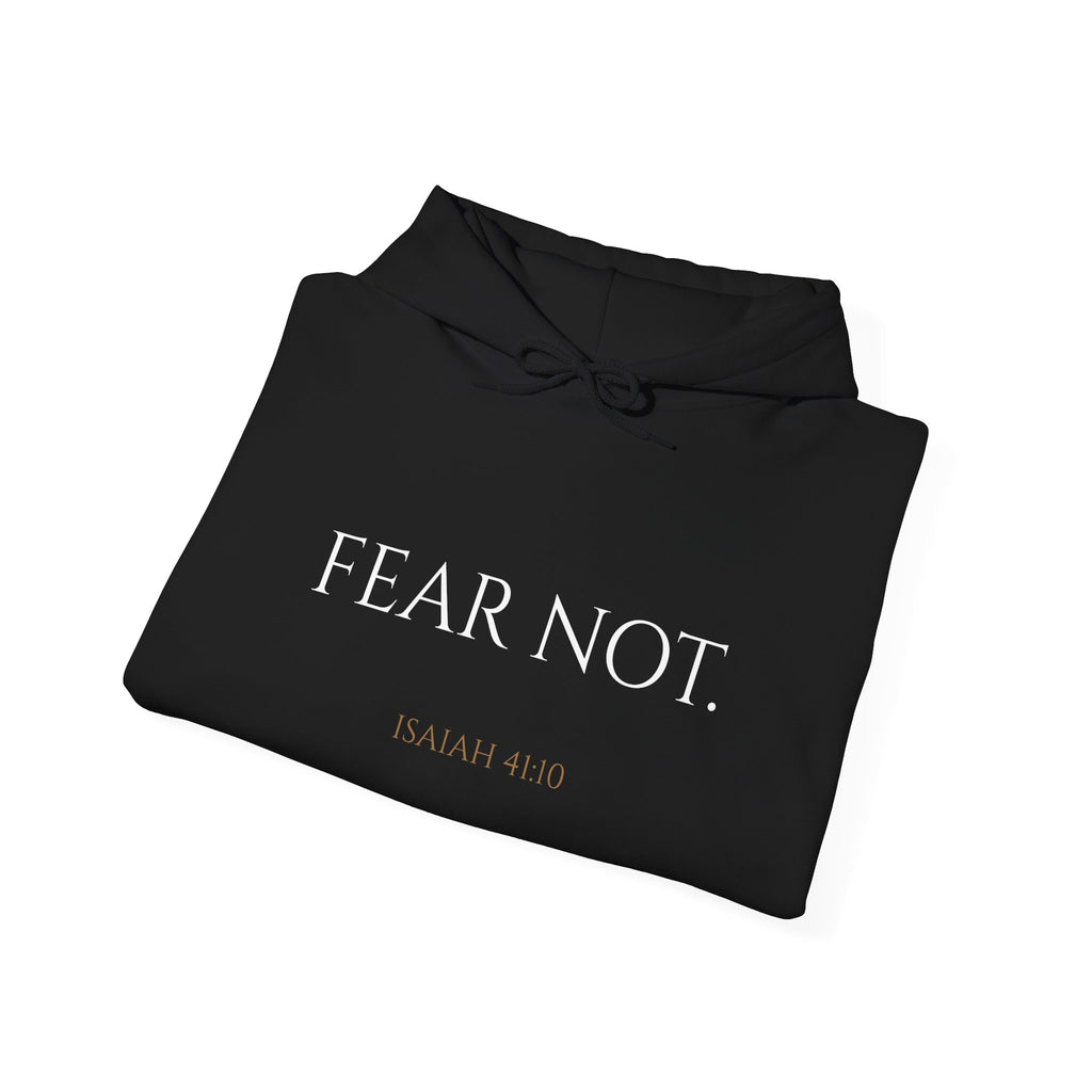 FEAR NOT. | Isaiah 41:10 Embroidered Christian Hoodie