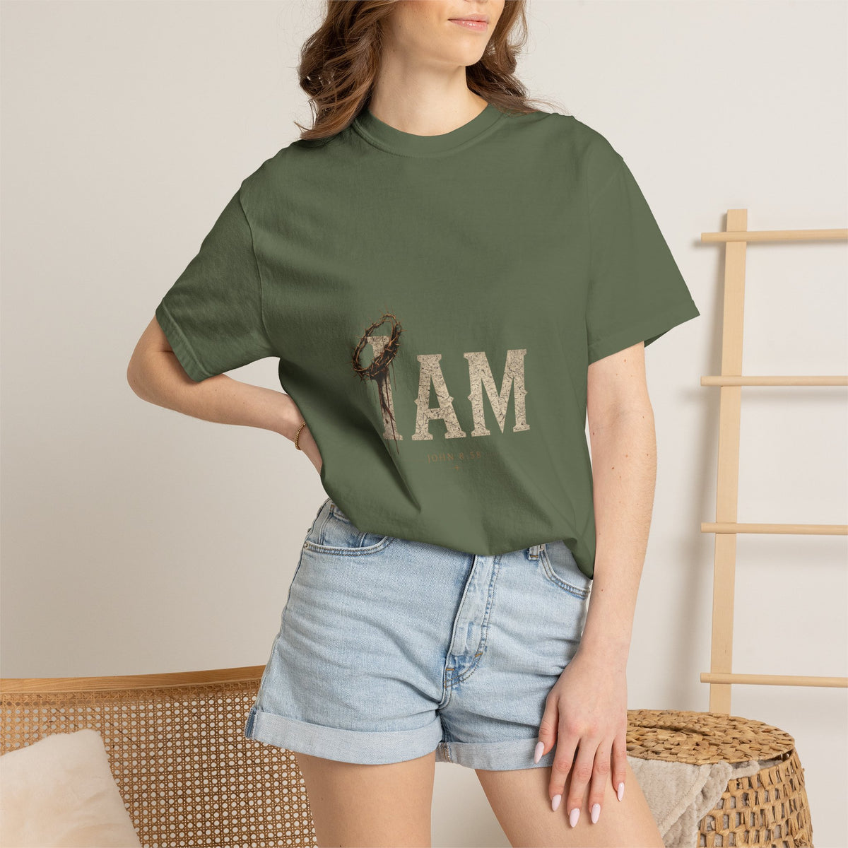 I AM | Garment-Dyed Christian T-Shirt