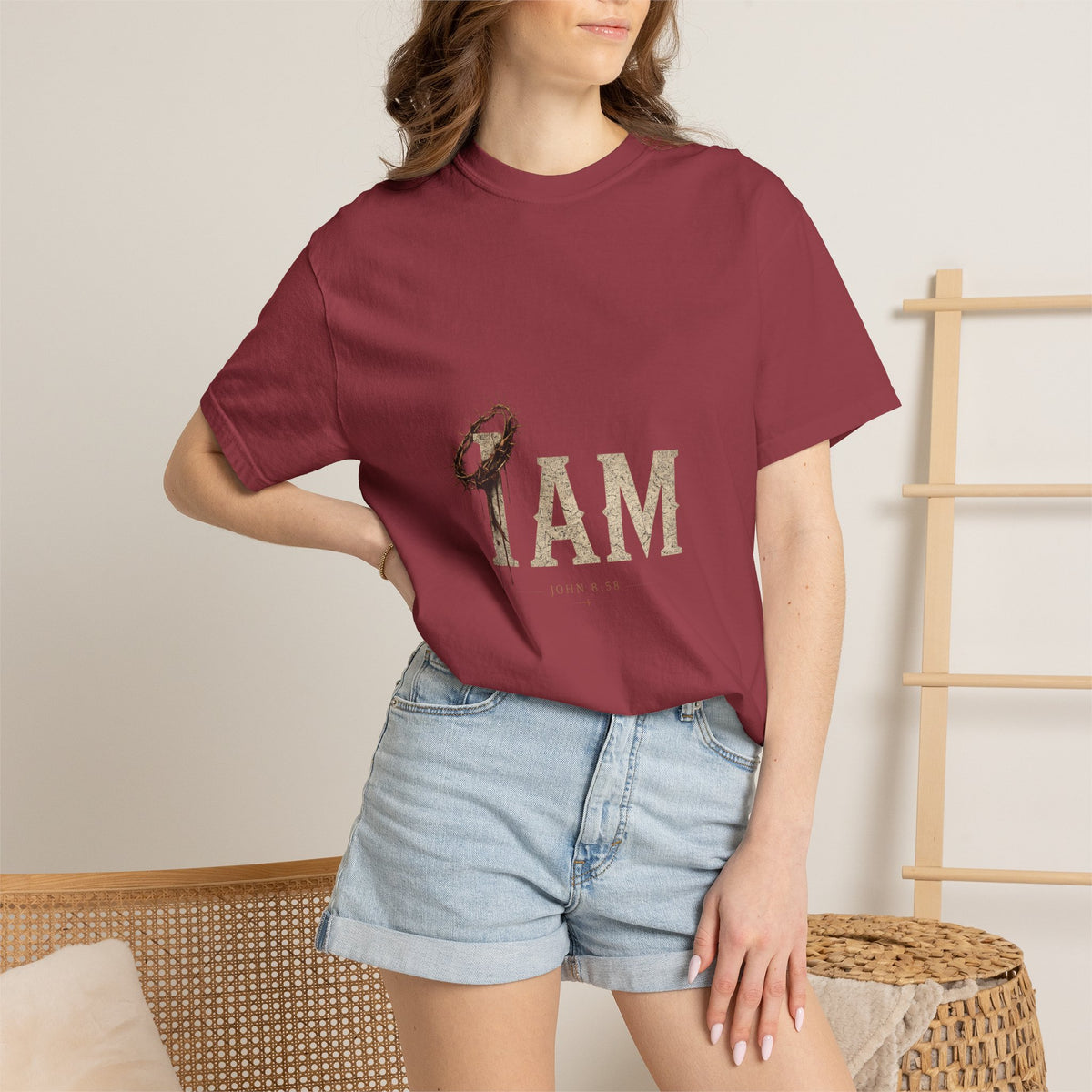 I AM | Garment-Dyed Christian T-Shirt