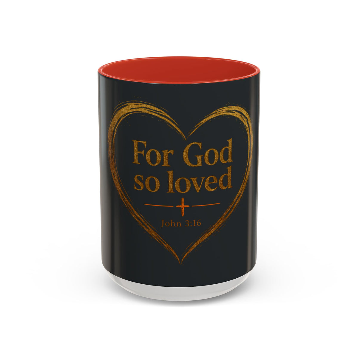 For God So Loved | Two-Tone Christian Coffee Mug