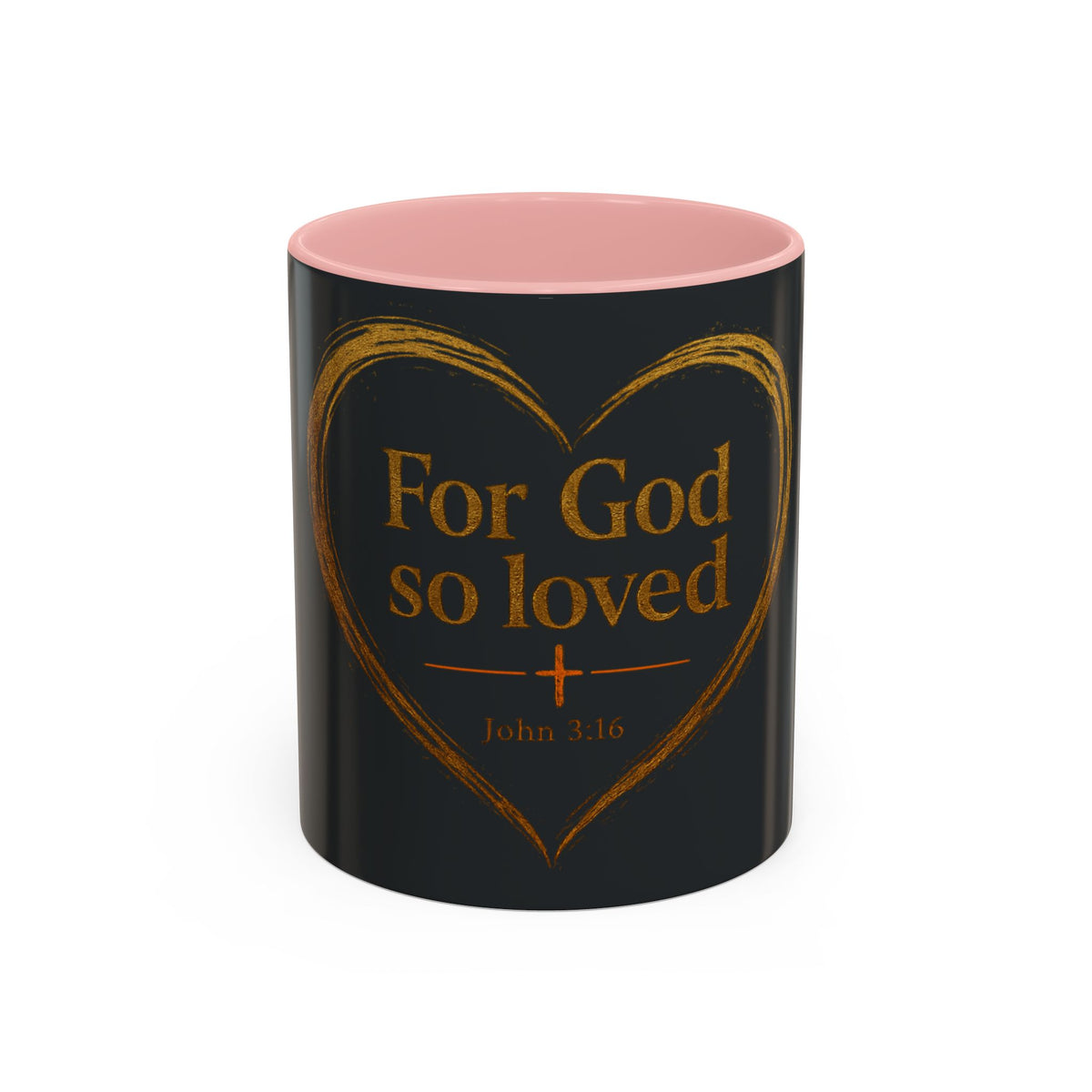 For God So Loved | Two-Tone Christian Coffee Mug