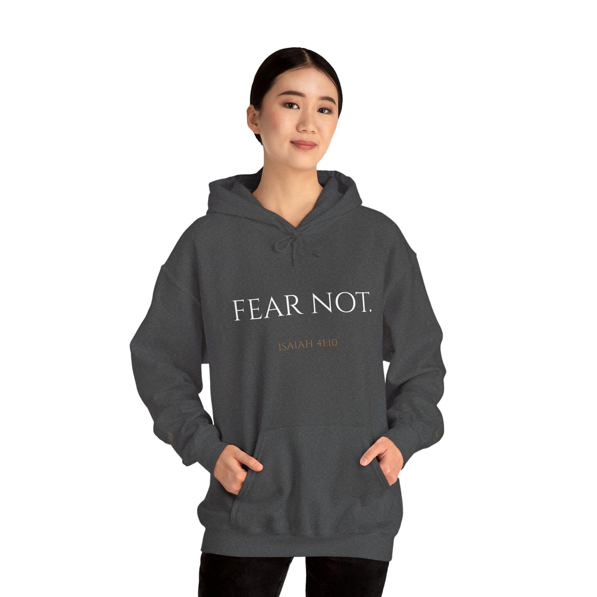 FEAR NOT. | Isaiah 41:10 Embroidered Christian Hoodie